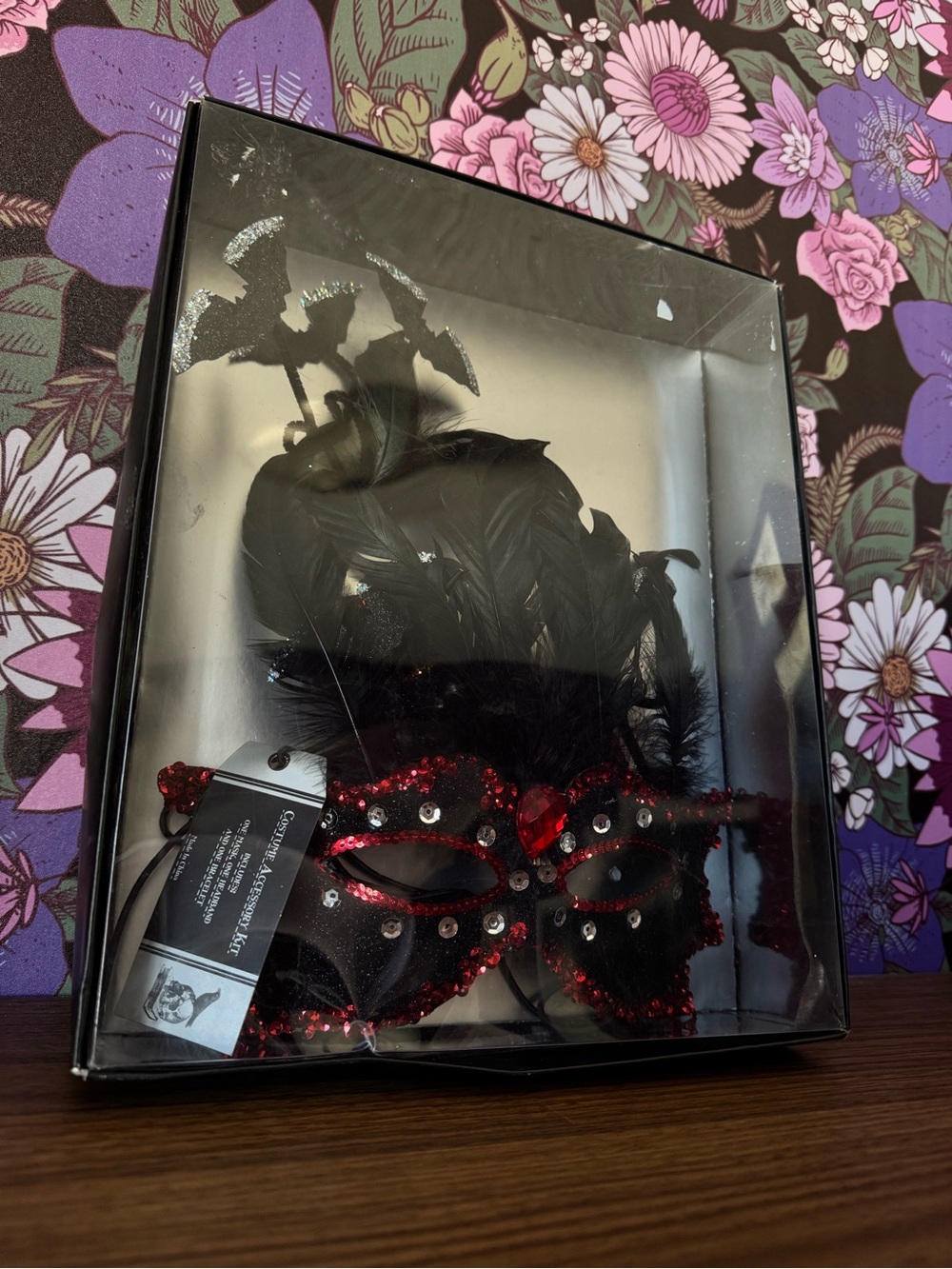 Halloween / Masquerade Mask bag headband costume kit
